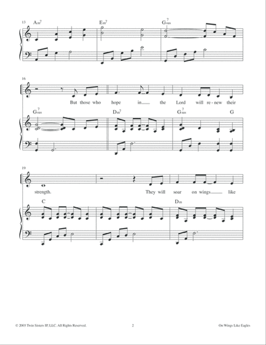 On Wings Like Eagles On Wings Like Eagles Voice scores gallery preview page 2