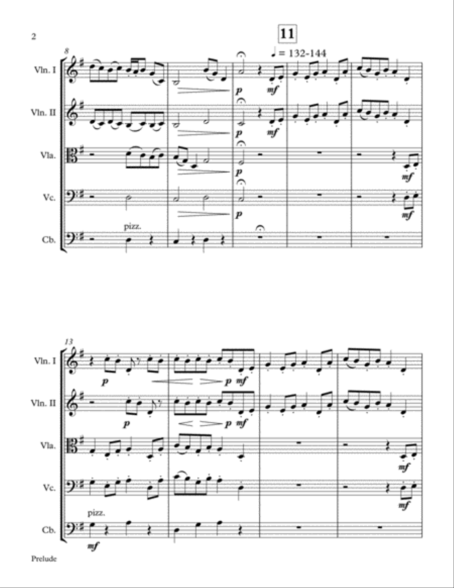 Prelude - for a young string orchestra String Orchestra scores gallery preview page 6