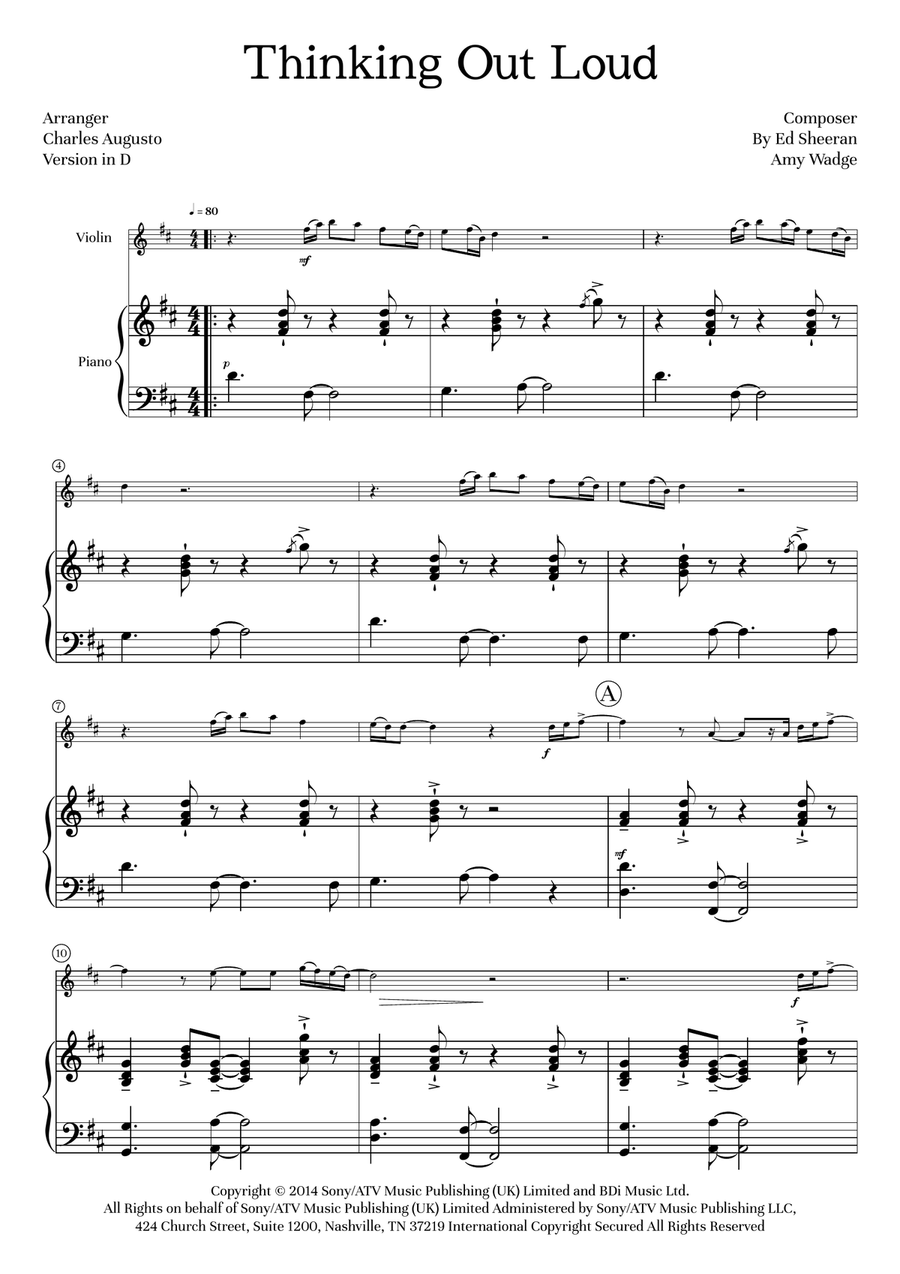 Thinking Out Loud Thinking Out Loud Chamber Music scores gallery preview page 2