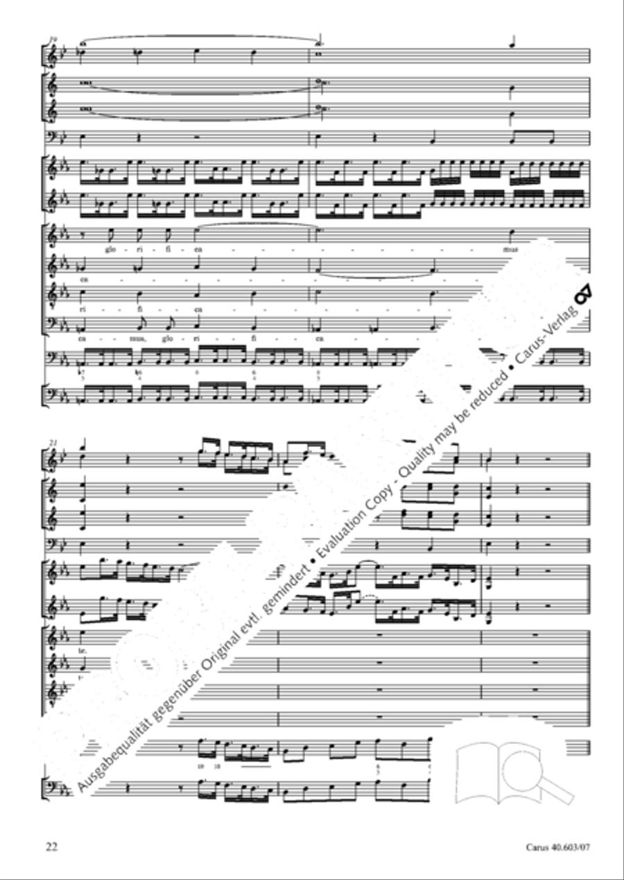 Grosse Orgelsolomesse in Es 4-Part scores gallery preview page 35