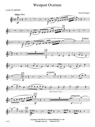 Westport Overture: 1st B-flat Clarinet