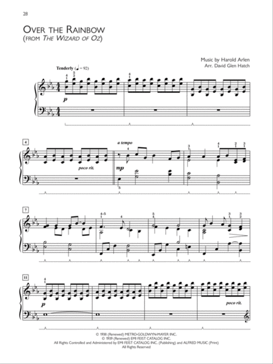 Popular Performer -- Movie Ballads Piano Solo scores gallery preview page 4