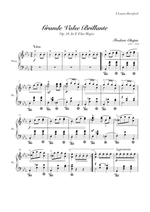 Waltz in E Flat Major. Op. 18 (Grande Valse Brillante) By Frederic Chopin.