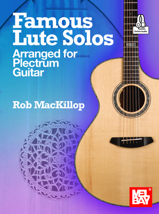 Book cover for Famous Lute Solos Arranged for Plectrum Guitar