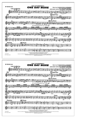 Book cover for One Day More (from Les Misérables) (arr. Bocook/Rapp) - Bb Tenor Sax