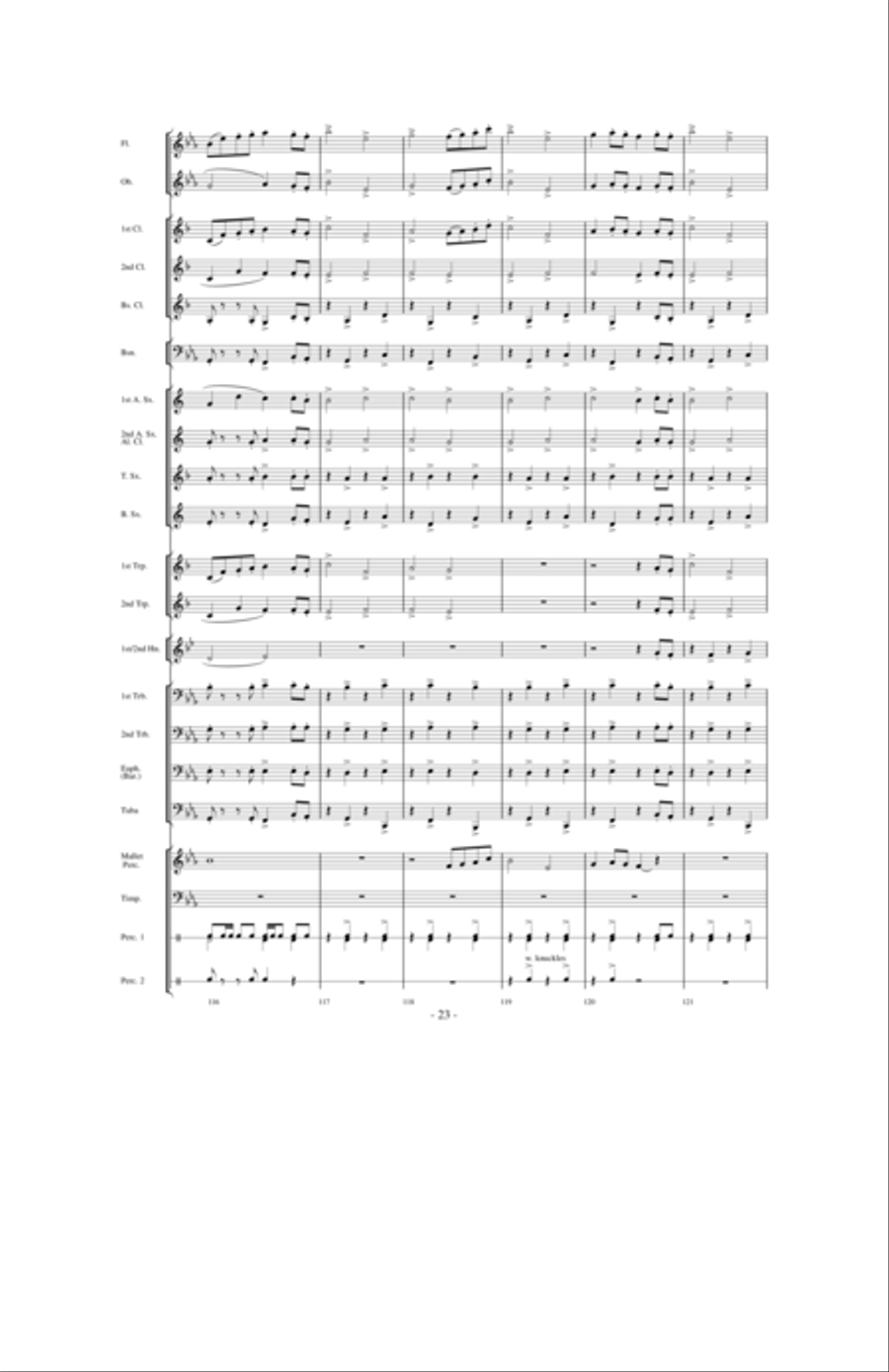 Clark County Celebration Concert Band scores gallery preview page 22