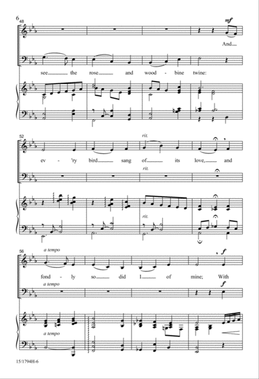 Ye Banks and Braes of Bonnie Doon 4-Part scores gallery preview page 6