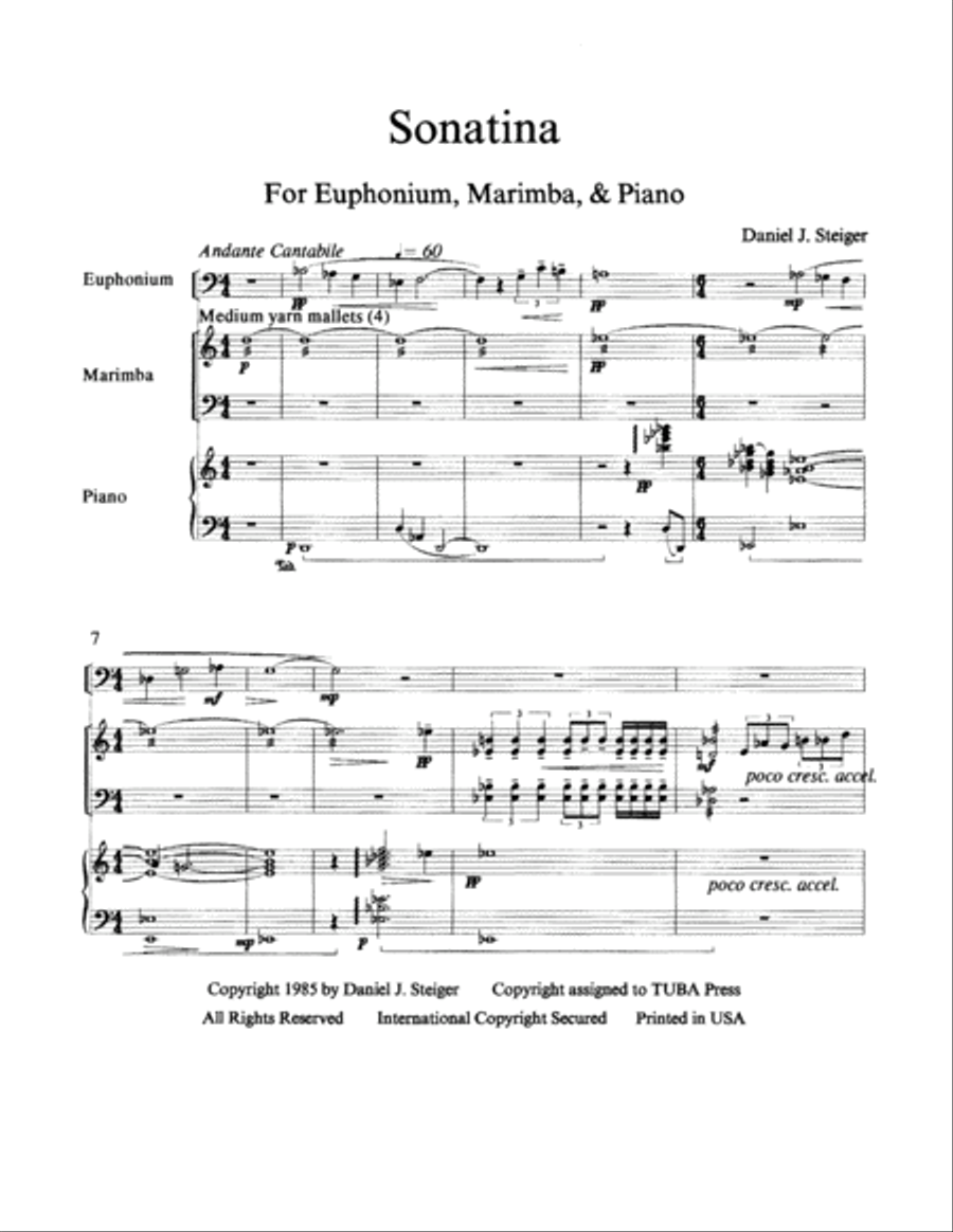 Sonatina Sonatina Euphonium scores gallery preview page 2