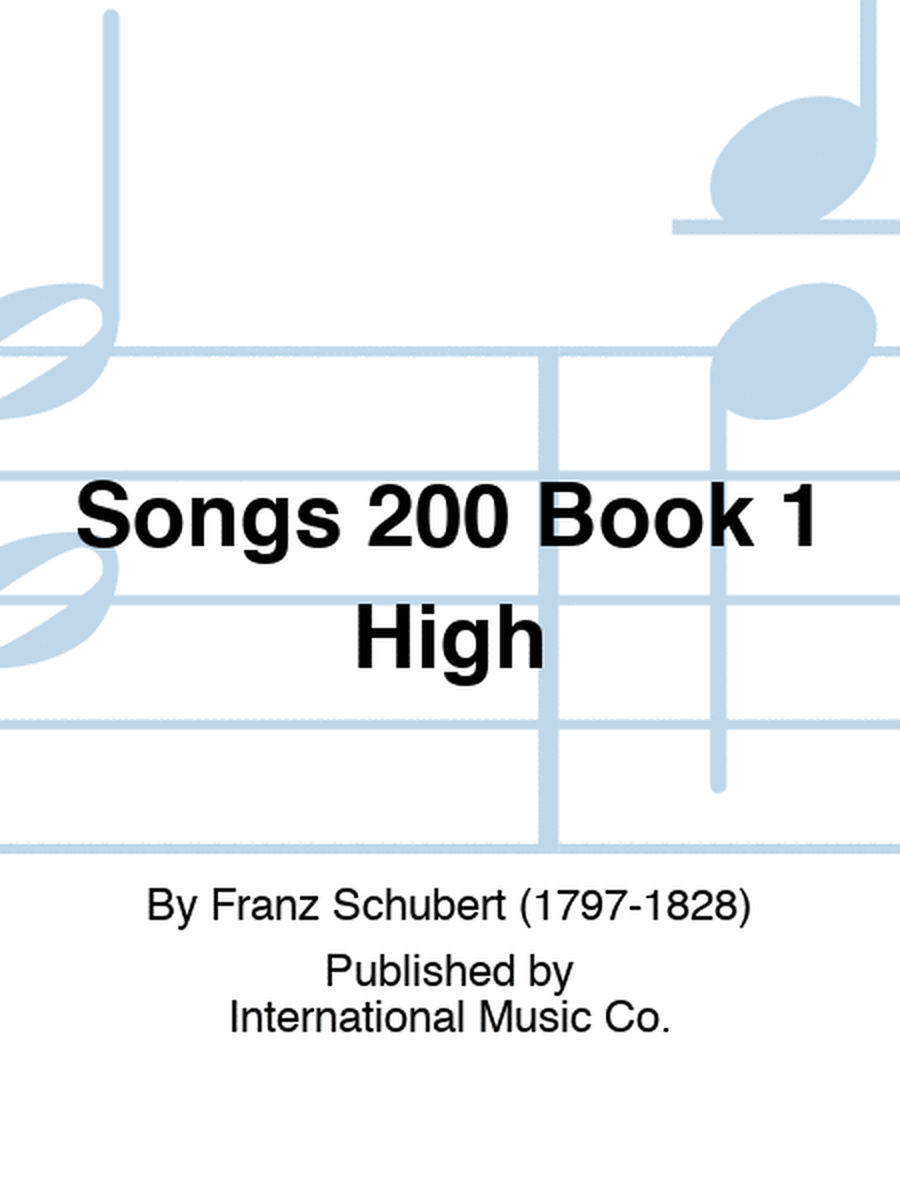 Songs 200 Book 1 High