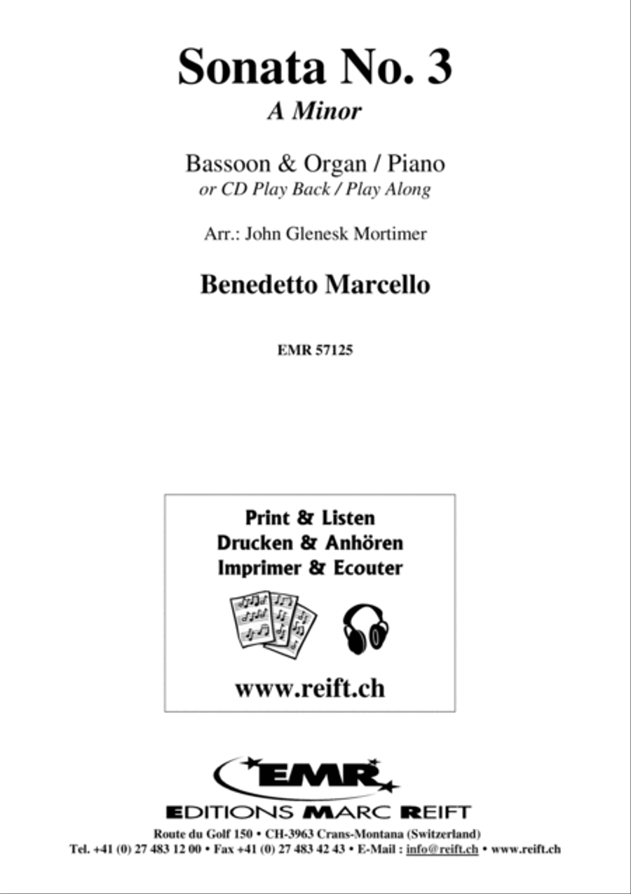 Sonata No. 3 Bassoon Solo scores gallery preview page 2