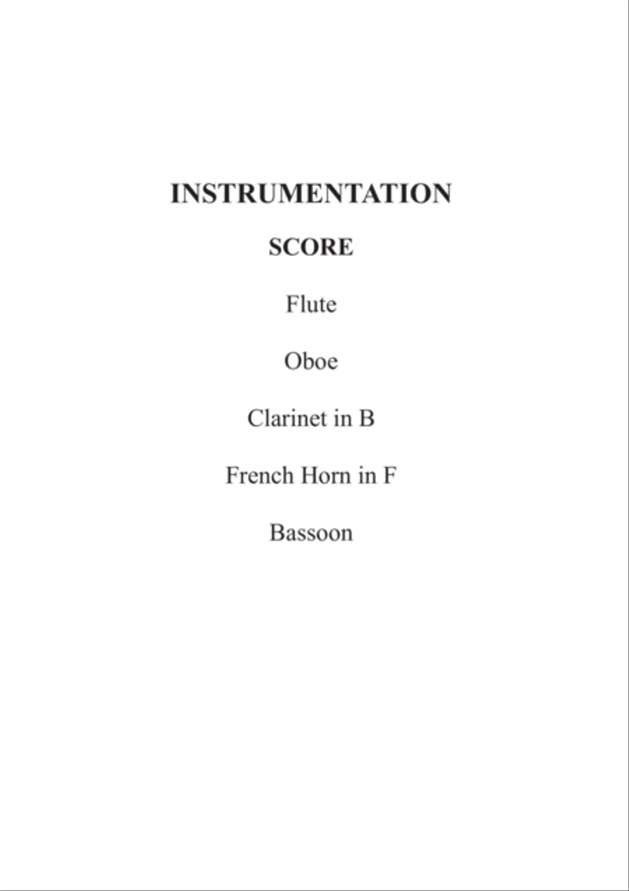 Eine Kleine Nacht Musik 1st Movement Allegro for Woodwind Quintet Woodwind Quintet scores gallery preview page 2
