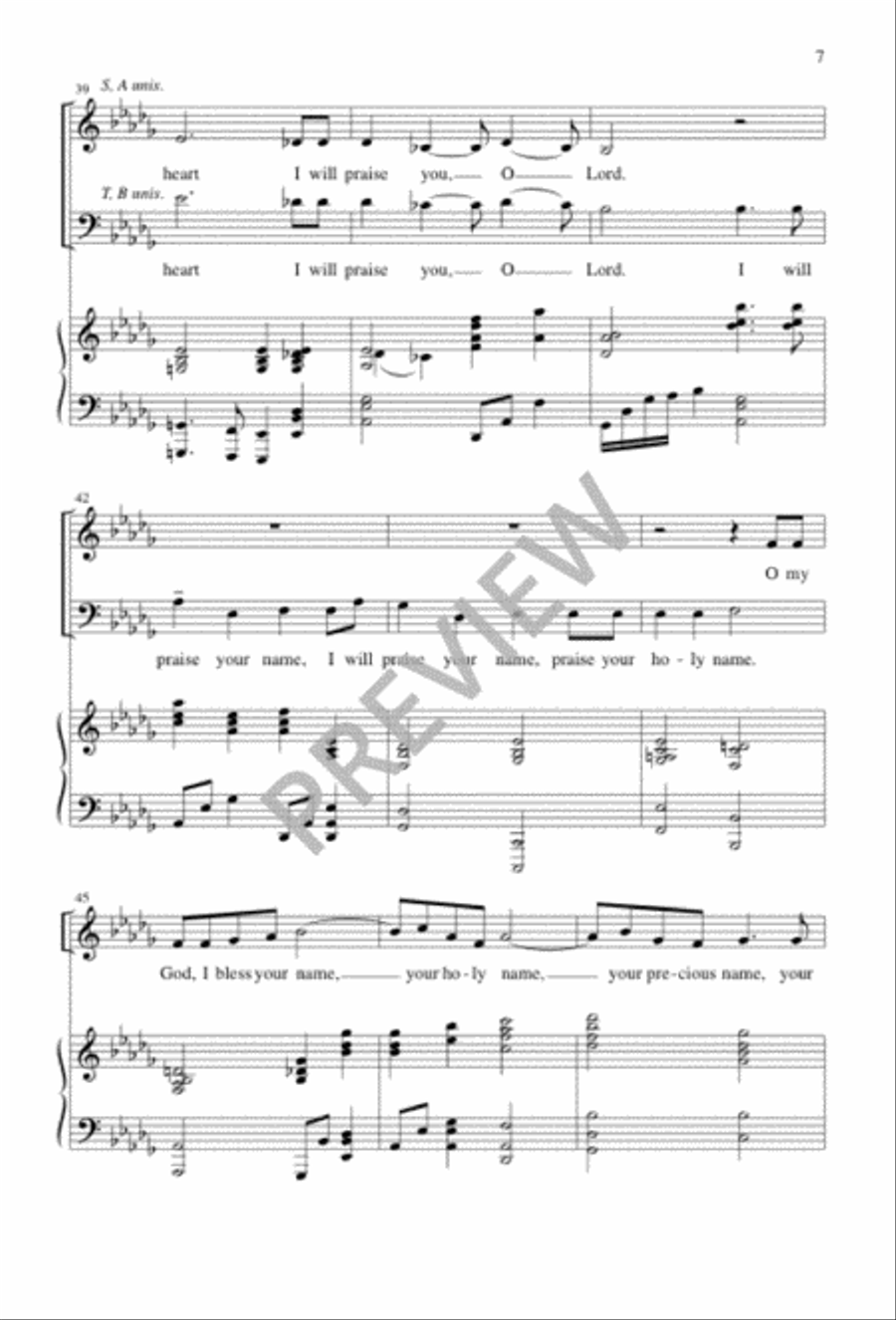 We Worship You 4-Part scores gallery preview page 7