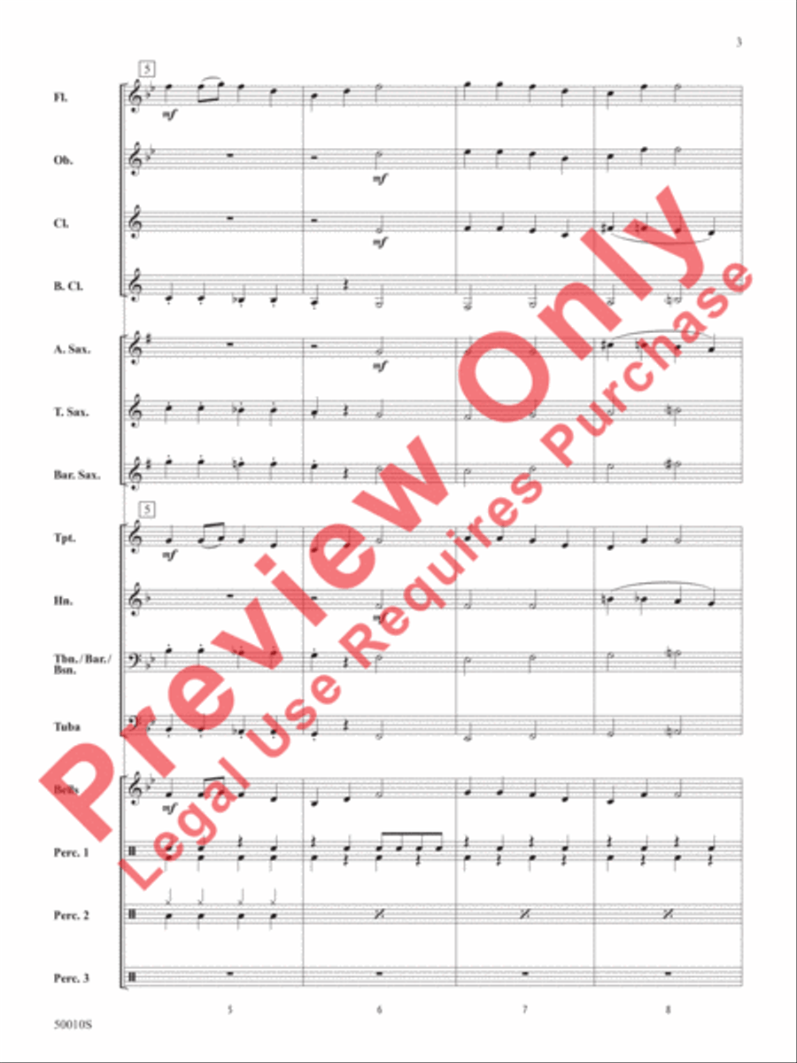 A Holiday Santa-bration Concert Band scores gallery preview page 4