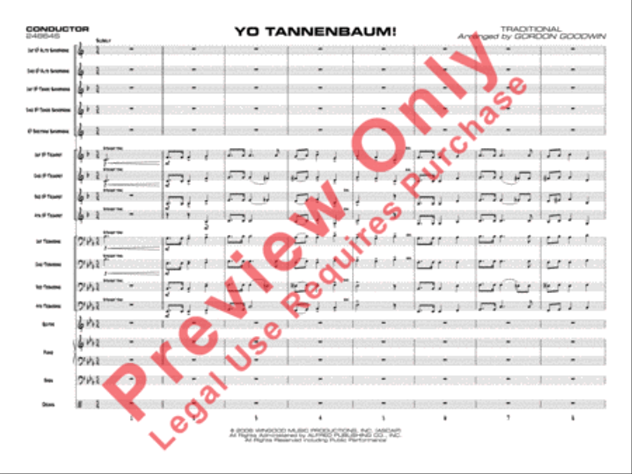 Yo Tannenbaum! Jazz Ensemble scores gallery preview page 4