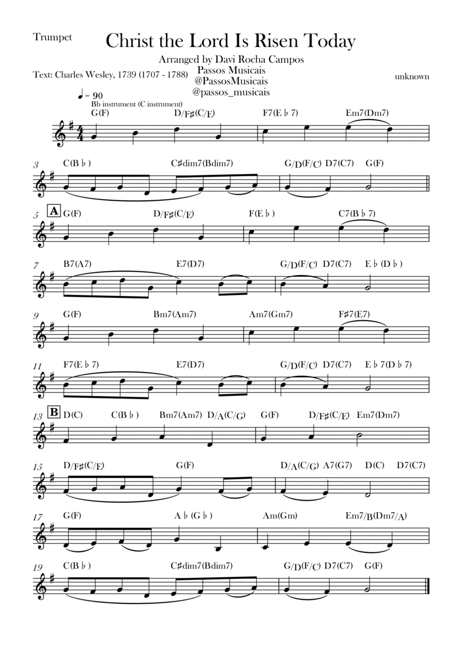 Christ the Lord is Rises today Chamber Music scores gallery preview page 1