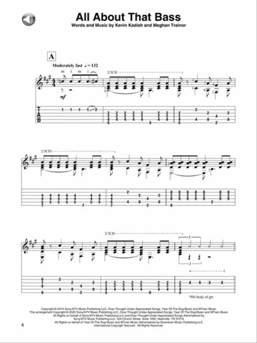 Pop Hits for Classical Guitar Acoustic Guitar scores gallery preview page 4