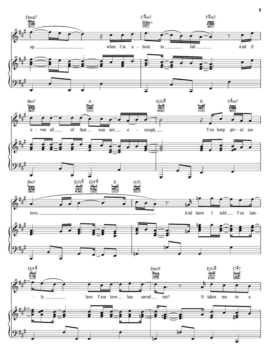 You Keep Givin' Me You Keep Givin' Me Piano, Vocal, Guitar scores gallery preview page 5