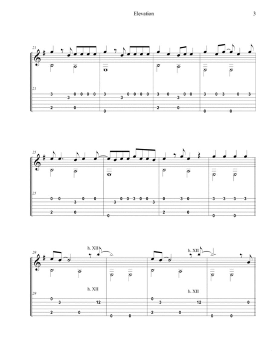 Elevation Electric Guitar scores gallery preview page 3
