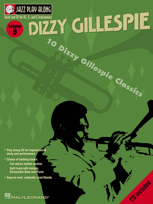 Book cover for Volume 9 - Dizzy Gillespie