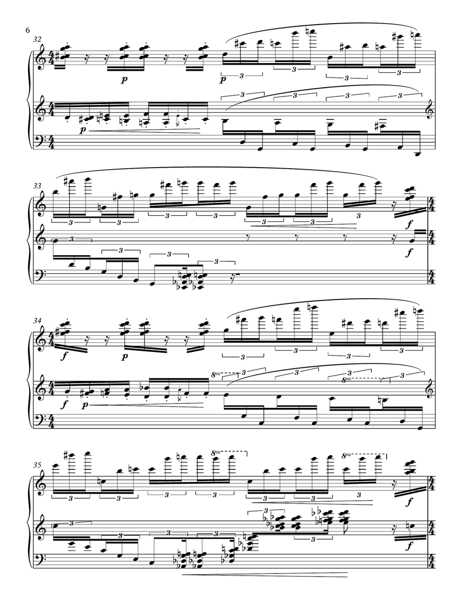 Valle Rhapsodi e Napolonit Piano Solo scores gallery preview page 6