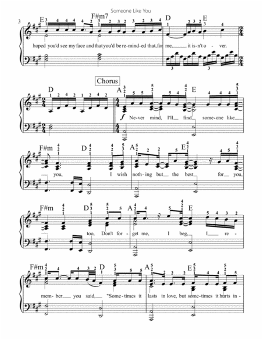 Someone Like You Alto Voice scores gallery preview page 3