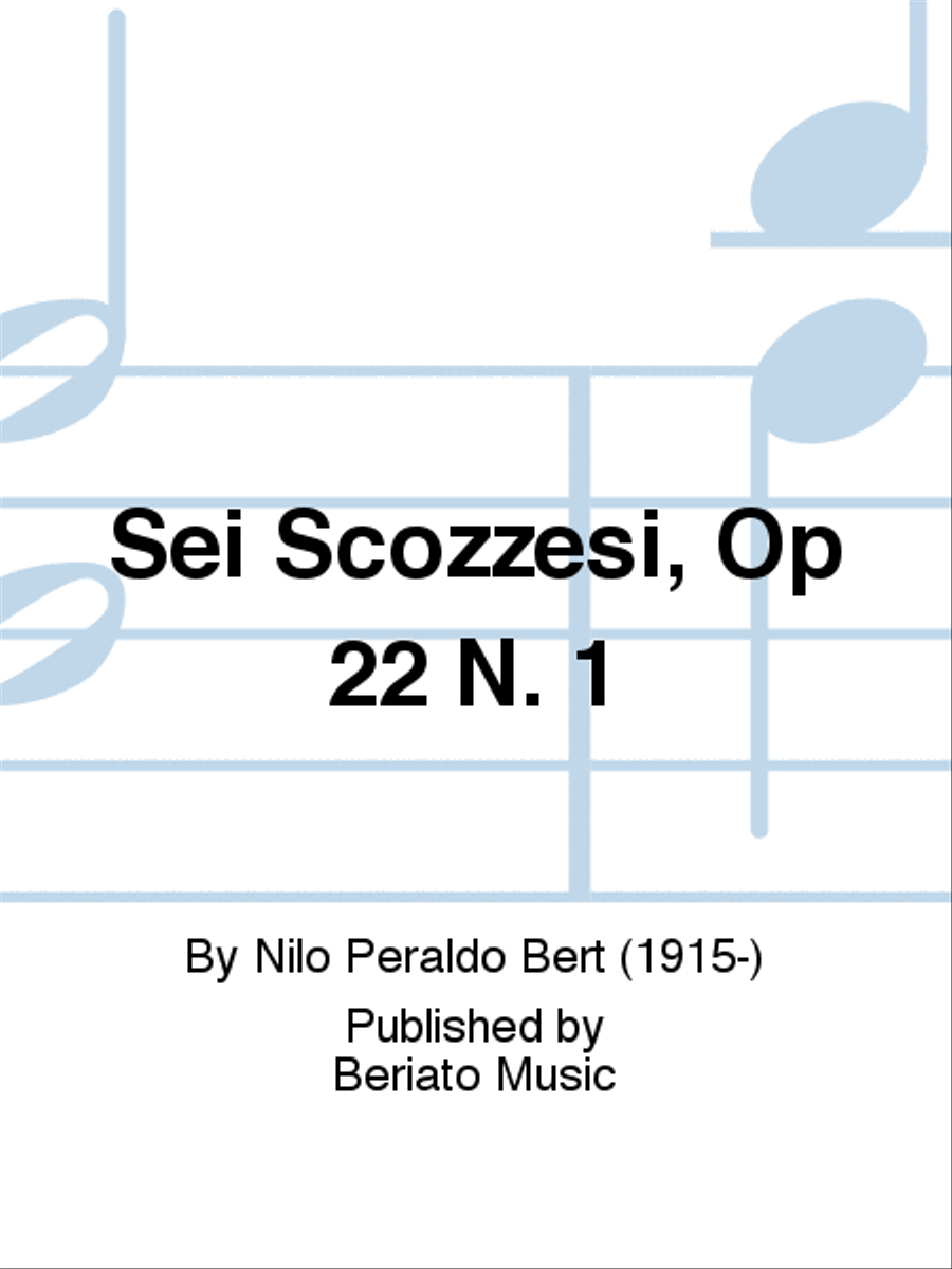 Sei Scozzesi, Op 22 N. 1 Guitar scores gallery preview page 1