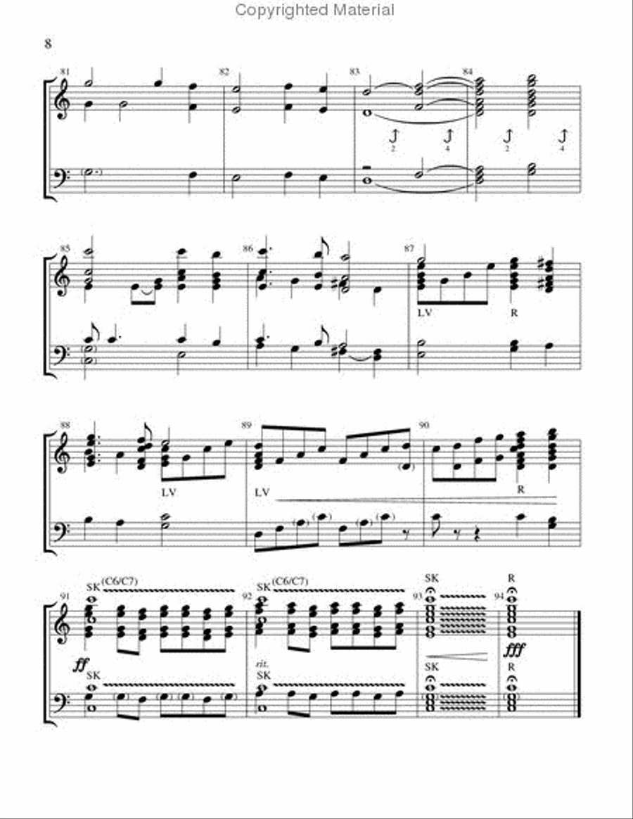 Easter Rejoicing Handbell Choir scores gallery preview page 5