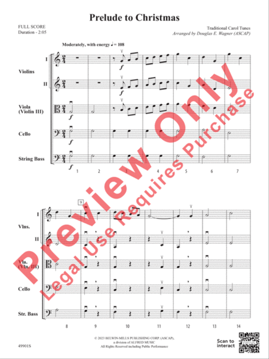 Prelude to Christmas Prelude to Christmas String Orchestra scores gallery preview page 4
