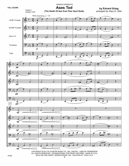 Classics For Brass Quintet - Full Score