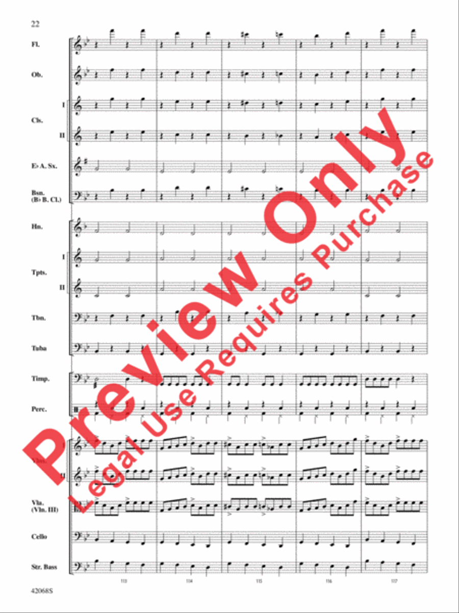 Peer Gynt Suite Selections Full Orchestra scores gallery preview page 23