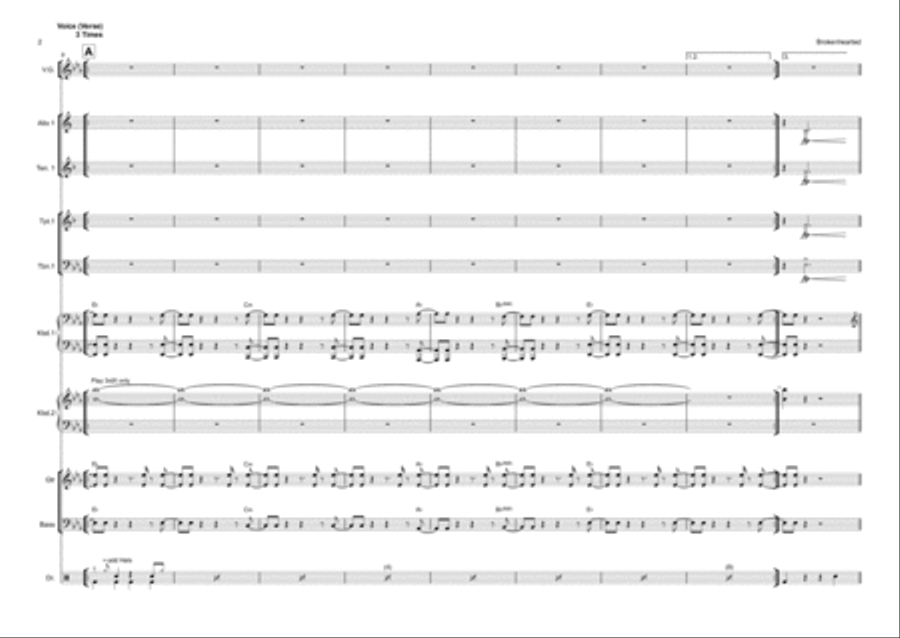 Brokenhearted Brokenhearted Tenor Saxophone scores gallery preview page 2