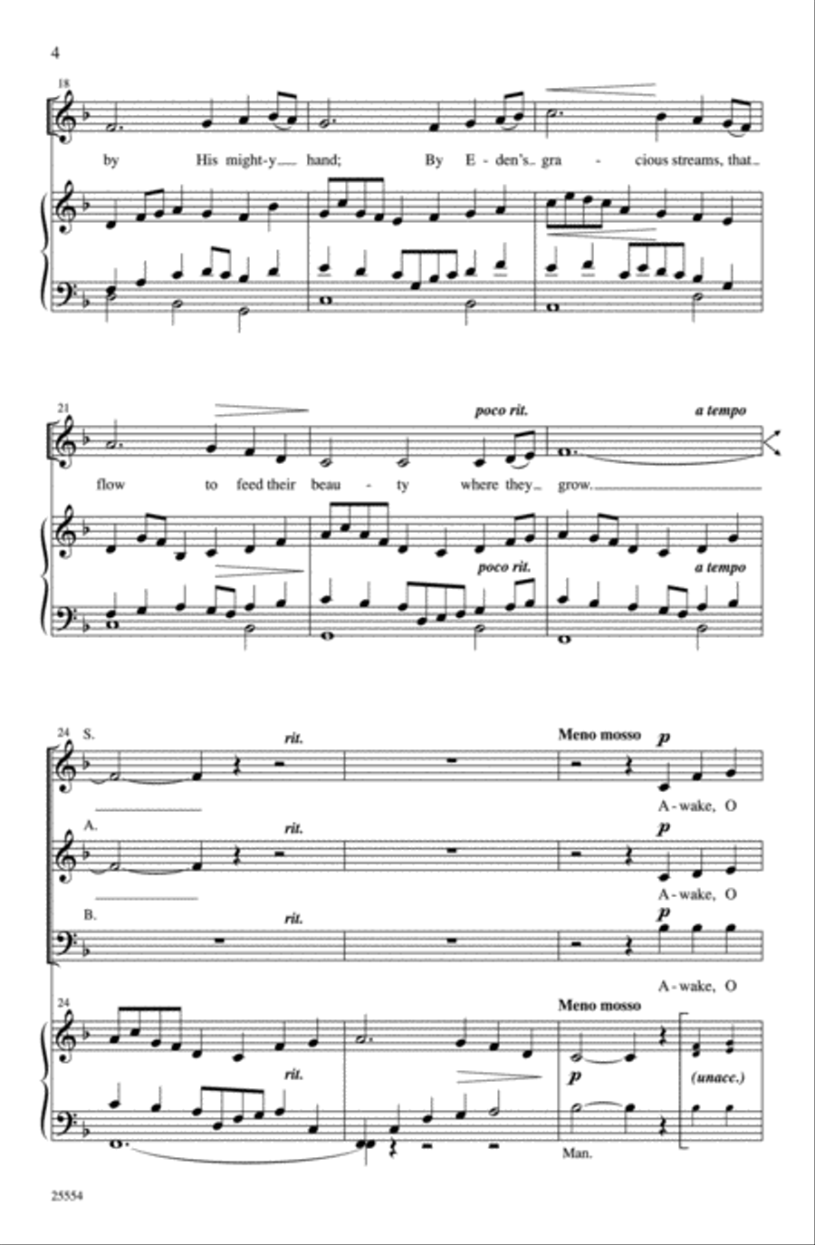 Christ Hath a Garden 3-Part scores gallery preview page 4