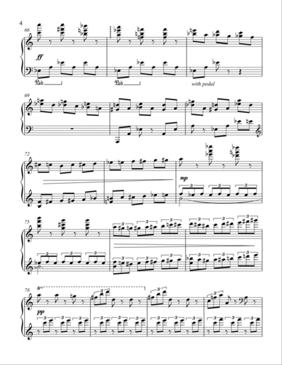 Snowstorm Piano Solo scores gallery preview page 4