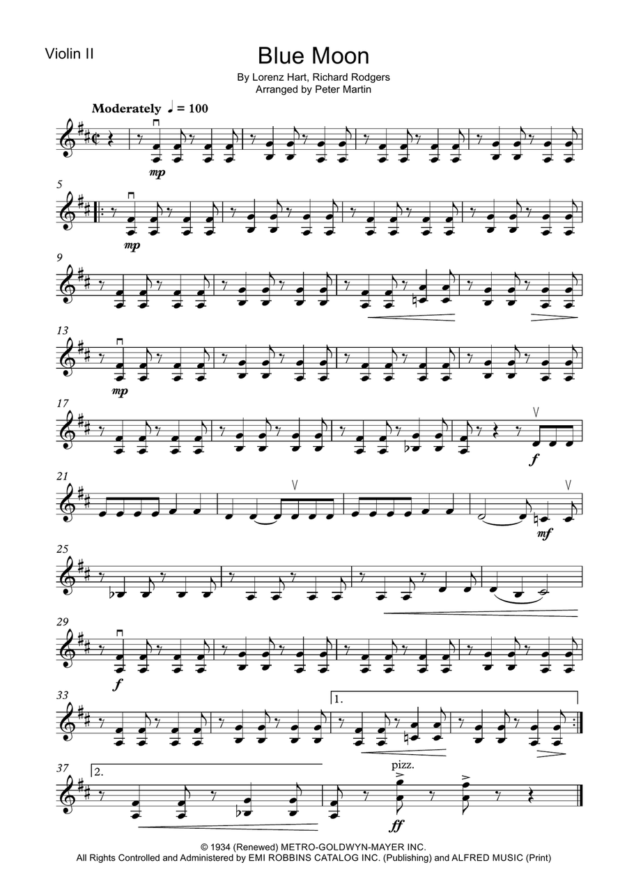 Blue Moon String Quartet scores gallery preview page 4