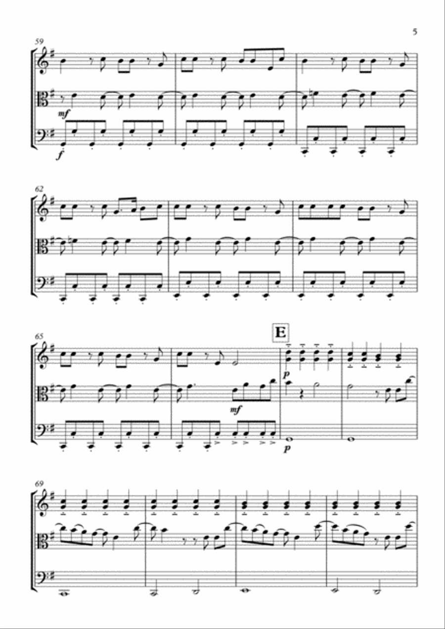 I Gotta Feeling I Gotta Feeling String Trio scores gallery preview page 6