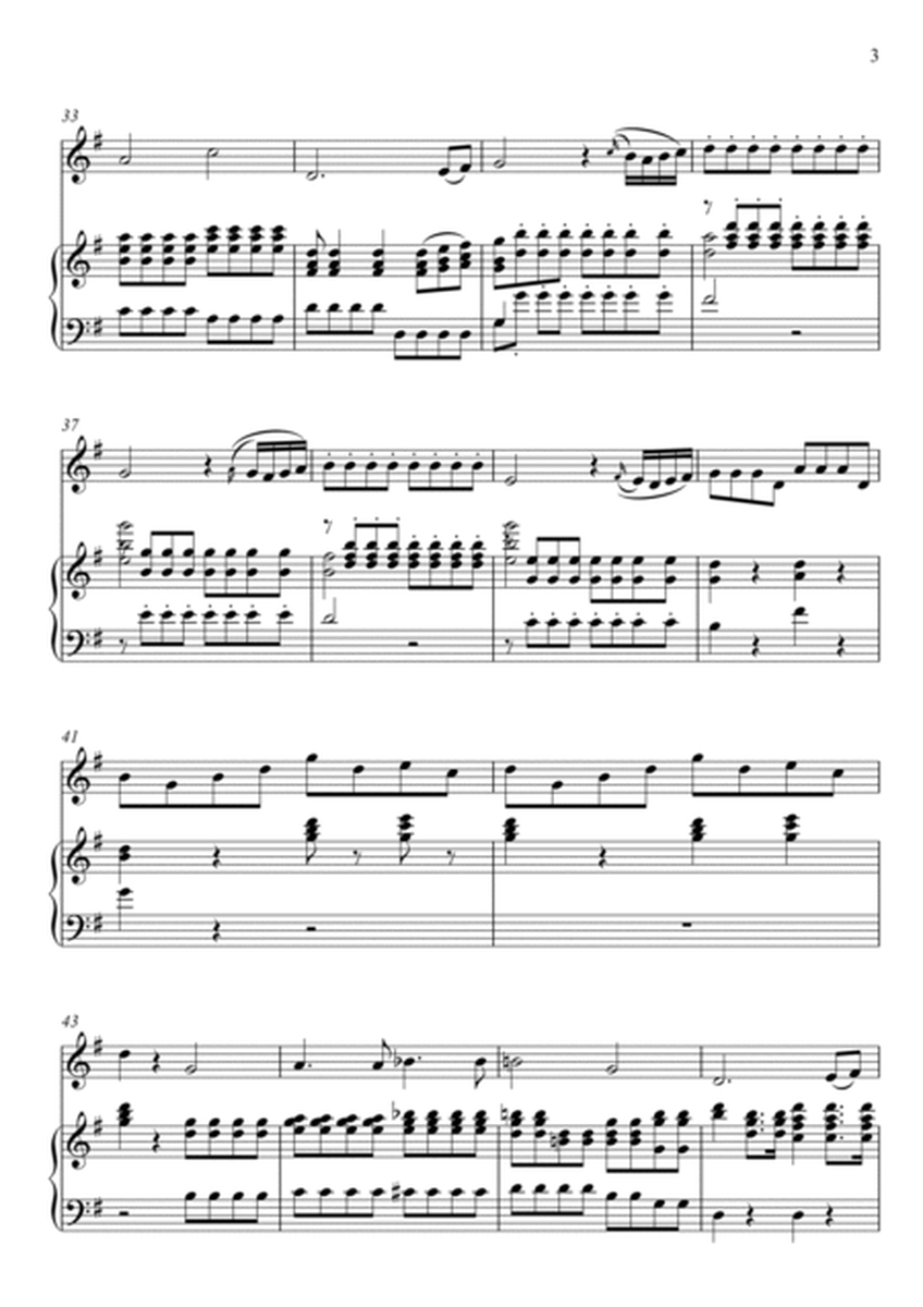 W.A Mozart - Der Hölle Rache kocht in meinem Herzen (Die Zauberflöte) Violin Solo - G Key image number null