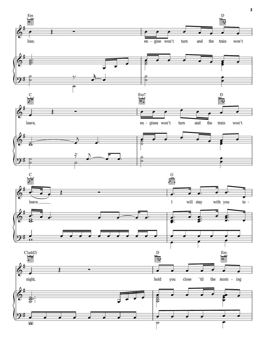 Stay Alive (from The Secret Life Of Walter Mitty) Acoustic Guitar scores gallery preview page 3