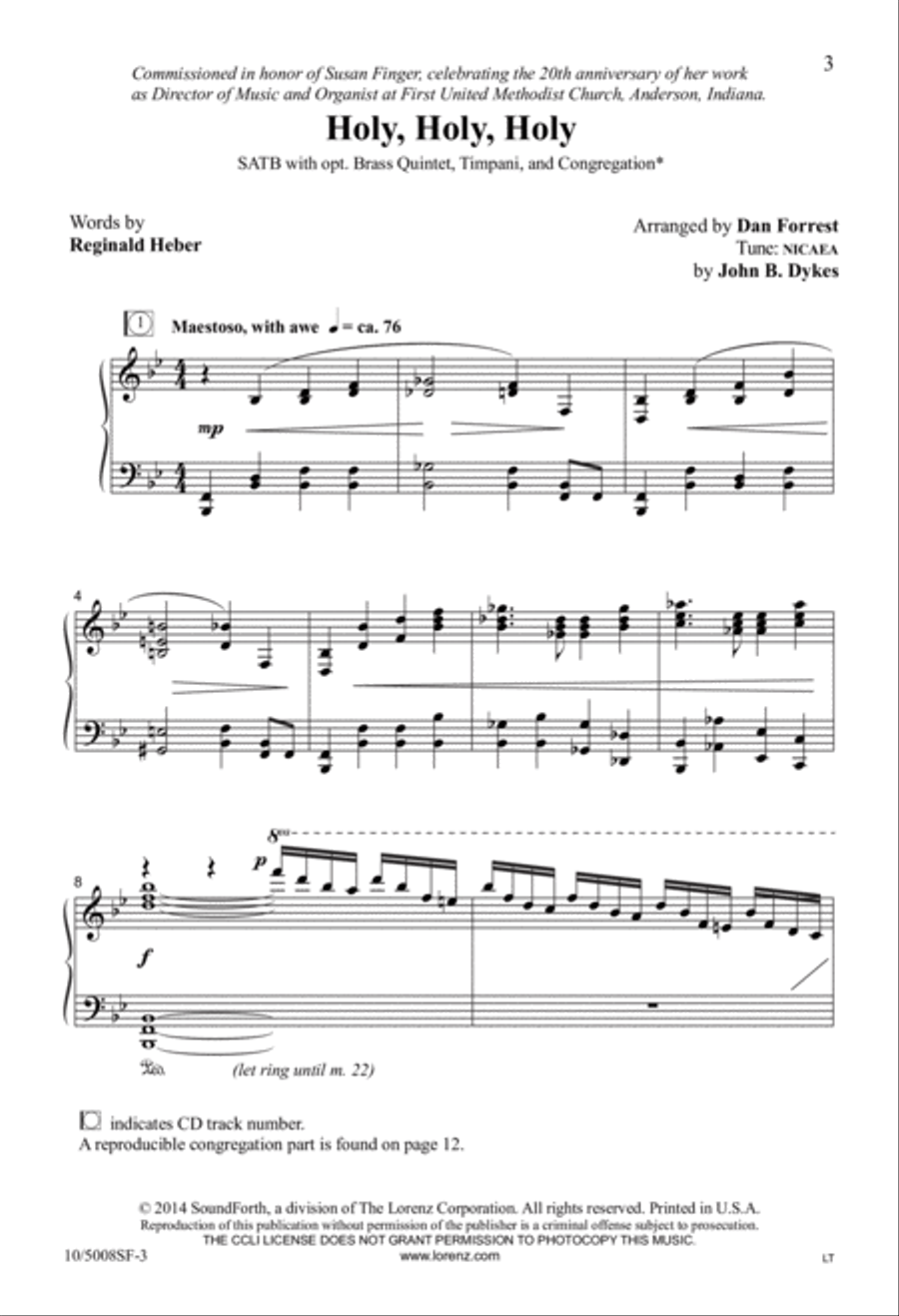 Holy, Holy, Holy 4-Part scores gallery preview page 3