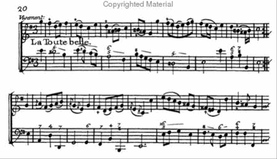 Caix d'Hervelois Second volume of pieces for flute with continuo Flute