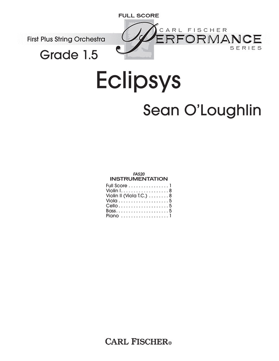 Eclipsys String Orchestra scores gallery preview page 1