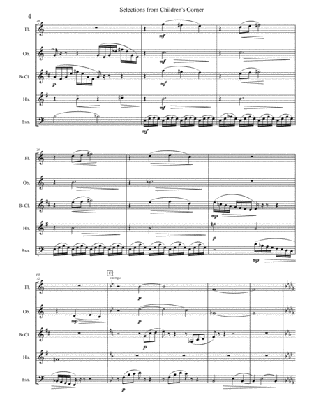 Debussy Children's Corner for Woodwind Quintet image number null