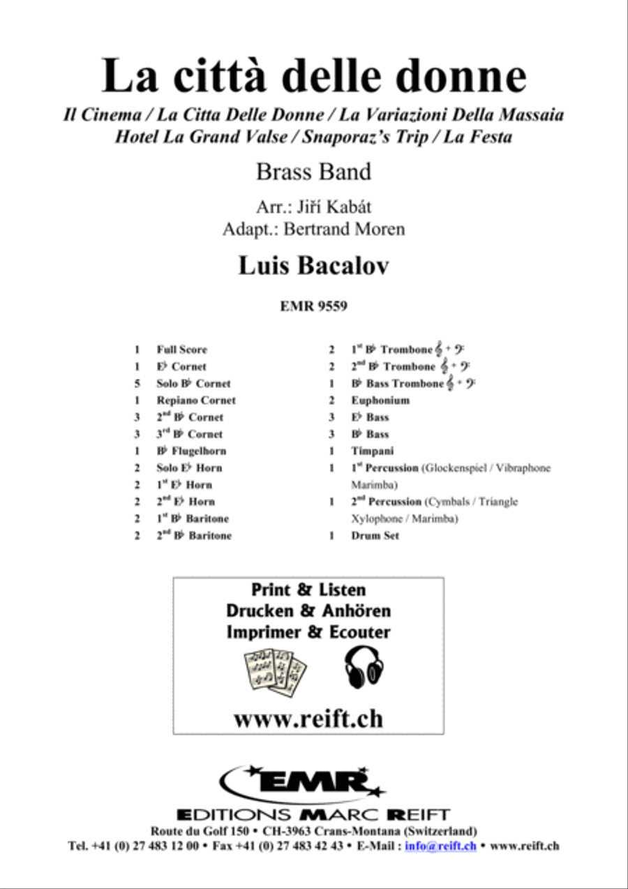 La citta delle donne La citta delle donne Brass Band scores gallery preview page 2