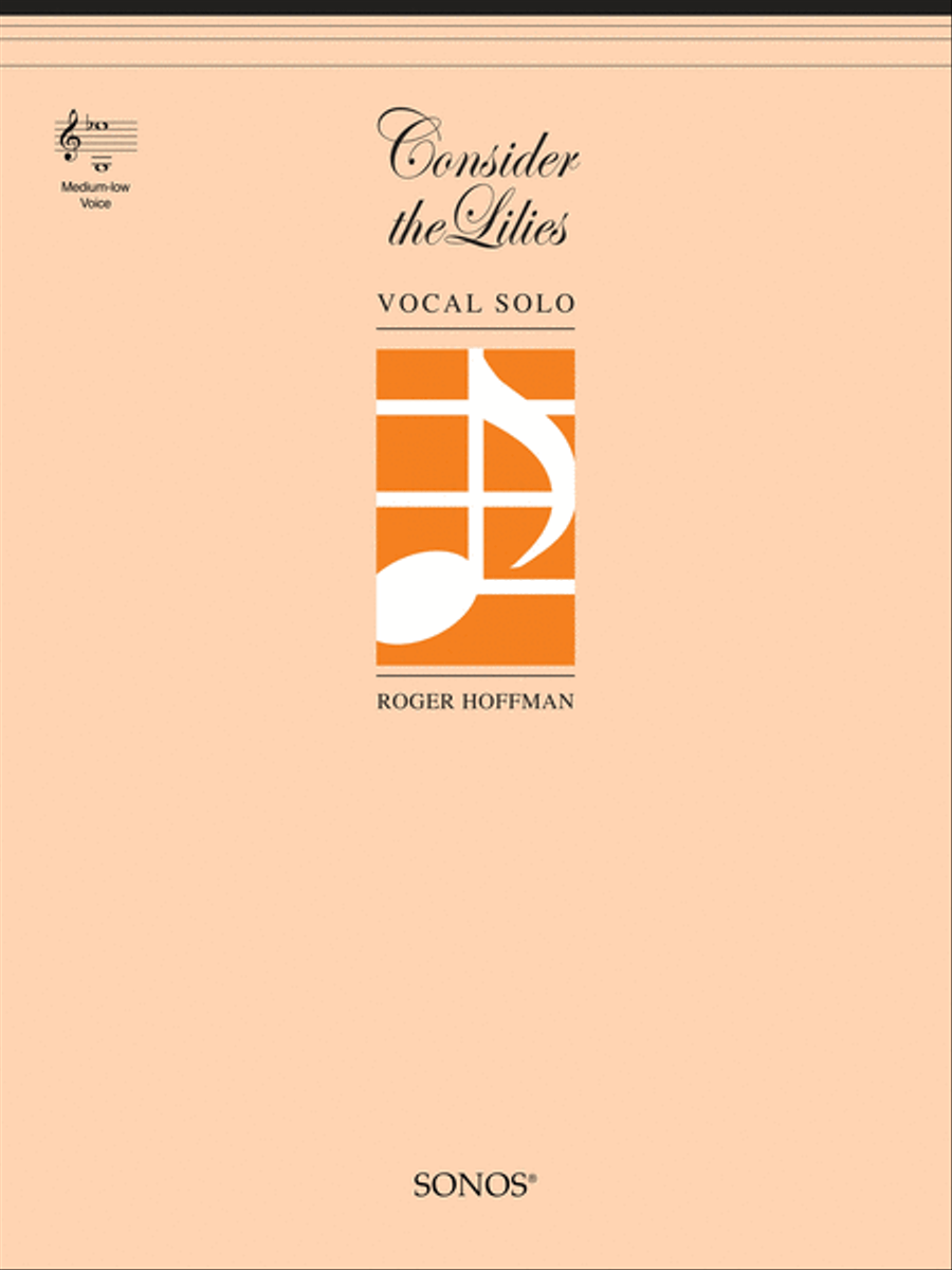 Consider the Lilies - Vocal Solo - Medium-low Voice Solo scores gallery preview page 1