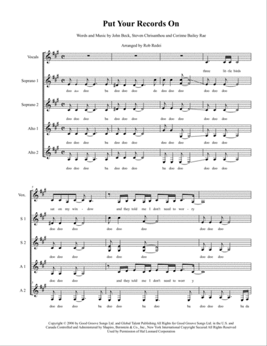 Put Your Records On SSA scores gallery preview page 1