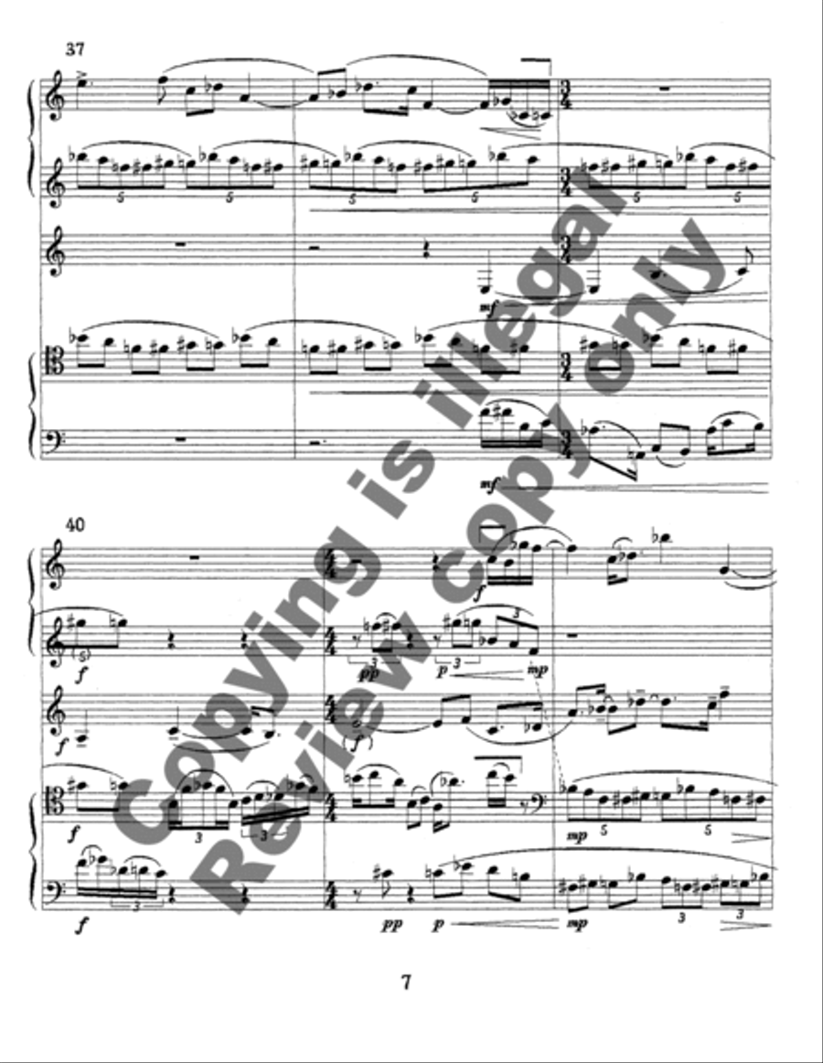 Whispered Reflections Brass Quintet scores gallery preview page 11