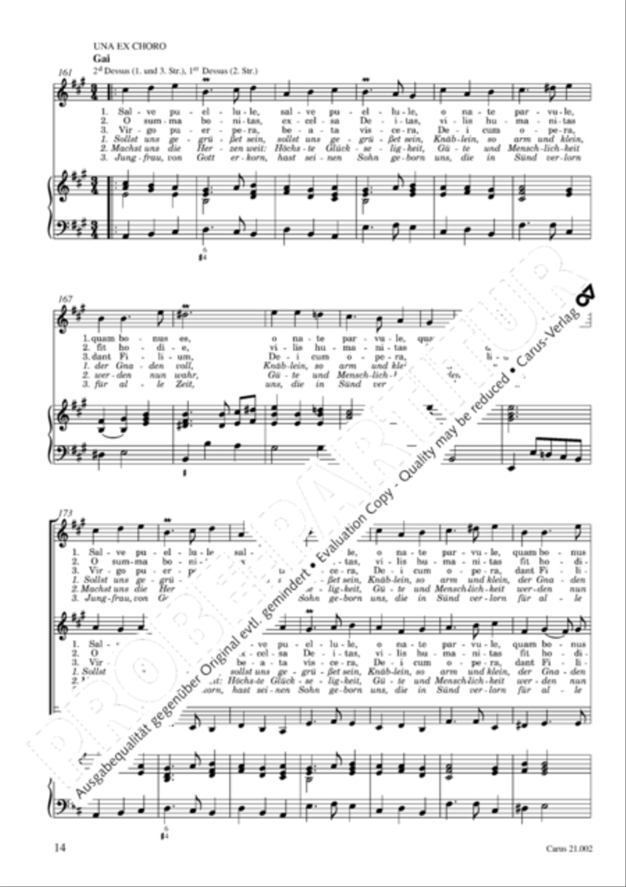 In nativitate Domini nostri Jesu Christi canticum SSA scores gallery preview page 11