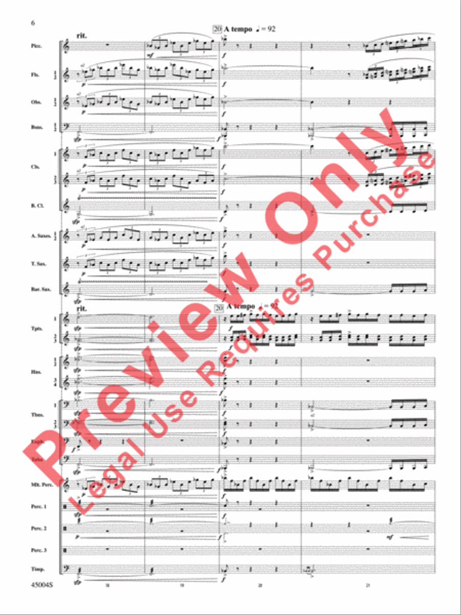 Red Rock Mountain Concert Band scores gallery preview page 7