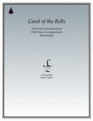 Carol of the Bells (treble Eb instrument duet)