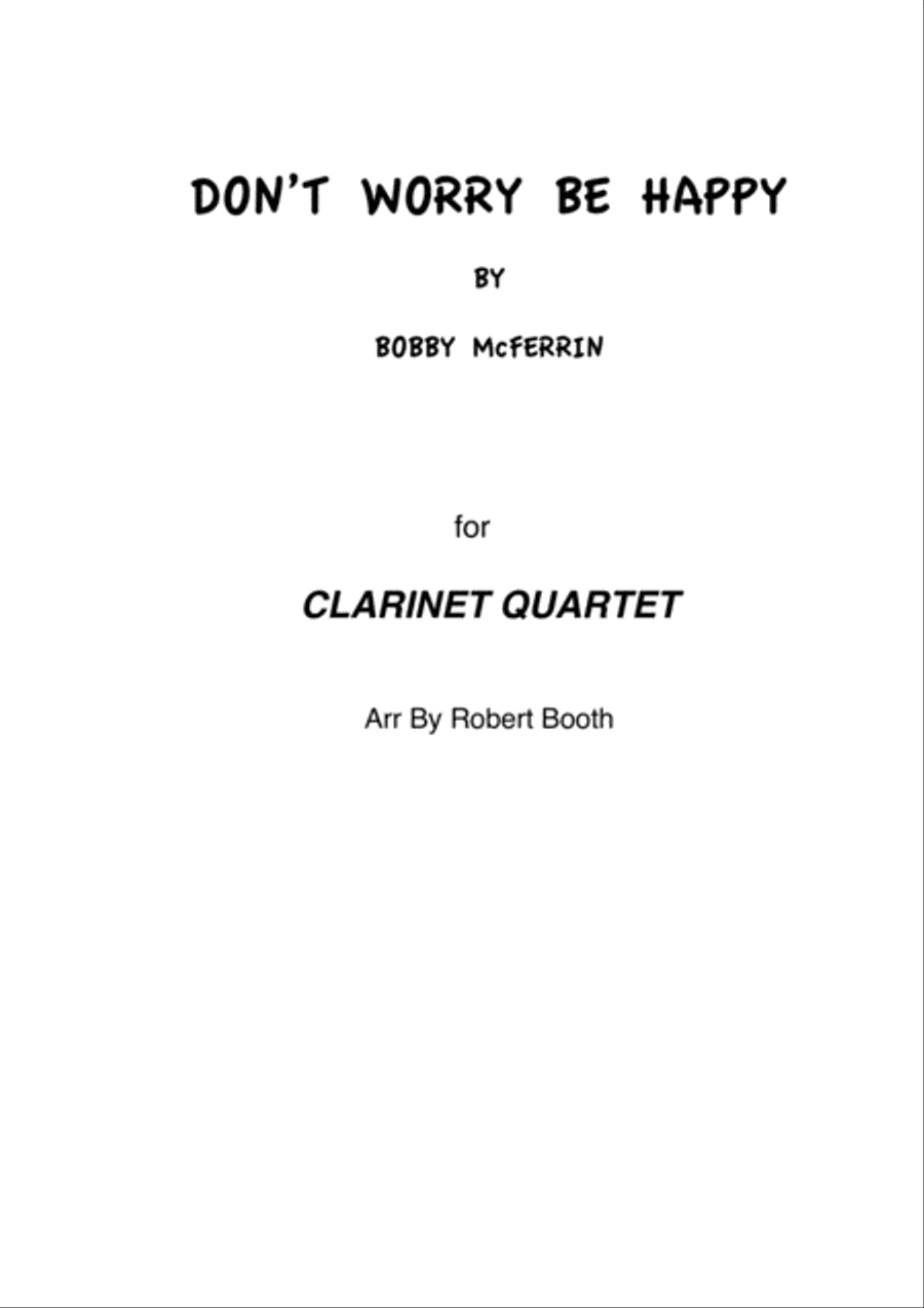 Don't Worry, Be Happy Woodwind Quartet scores gallery preview page 1