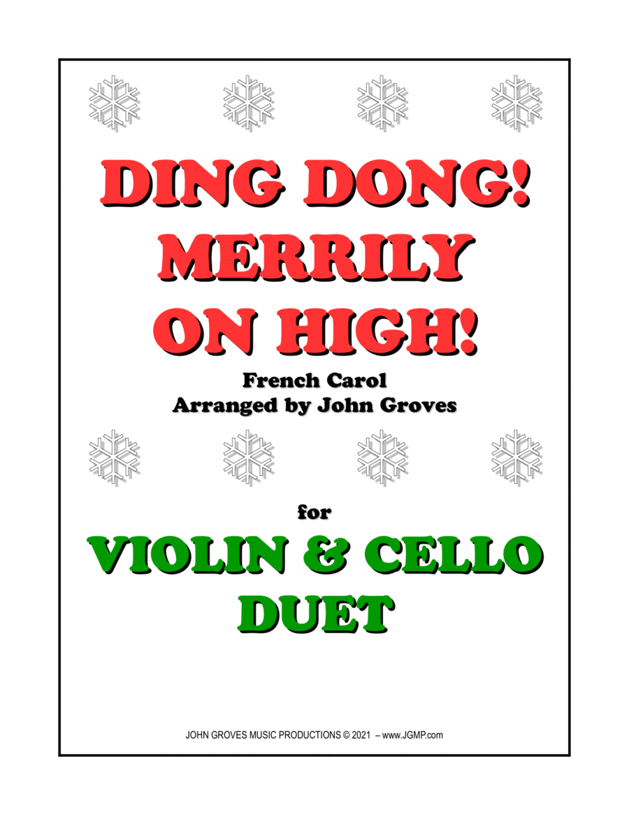 Ding Dong! Merrily on High! - Violin & Cello Duet image number null